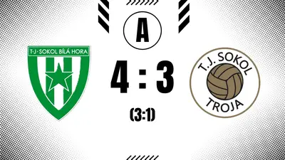 Bílá Hora - Troja 4:3