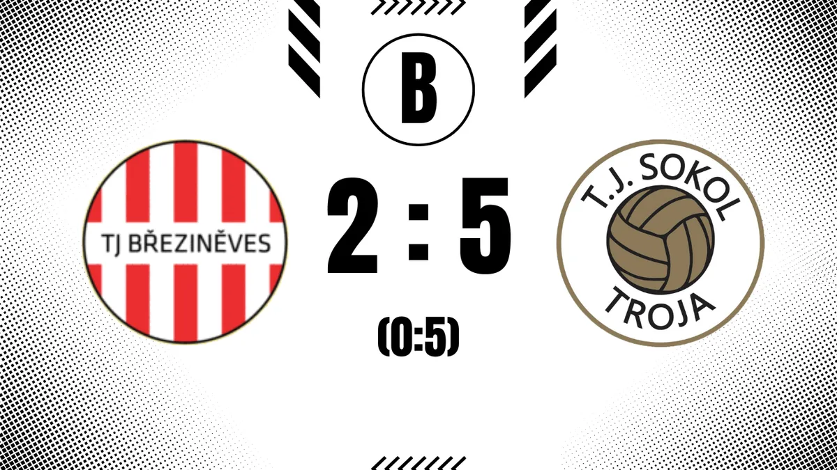 Troja B slaví první výhru v sezóně! Po poločase snů porazila Březiněves.