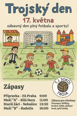 V sobotu 17. května se vrací trojský den!