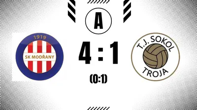 Troja trápila první Modřany. Body z toho nakonec nebyly.