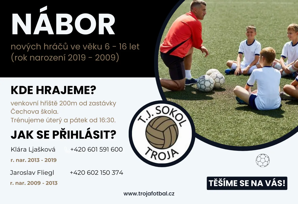 Troja pořádá nábor