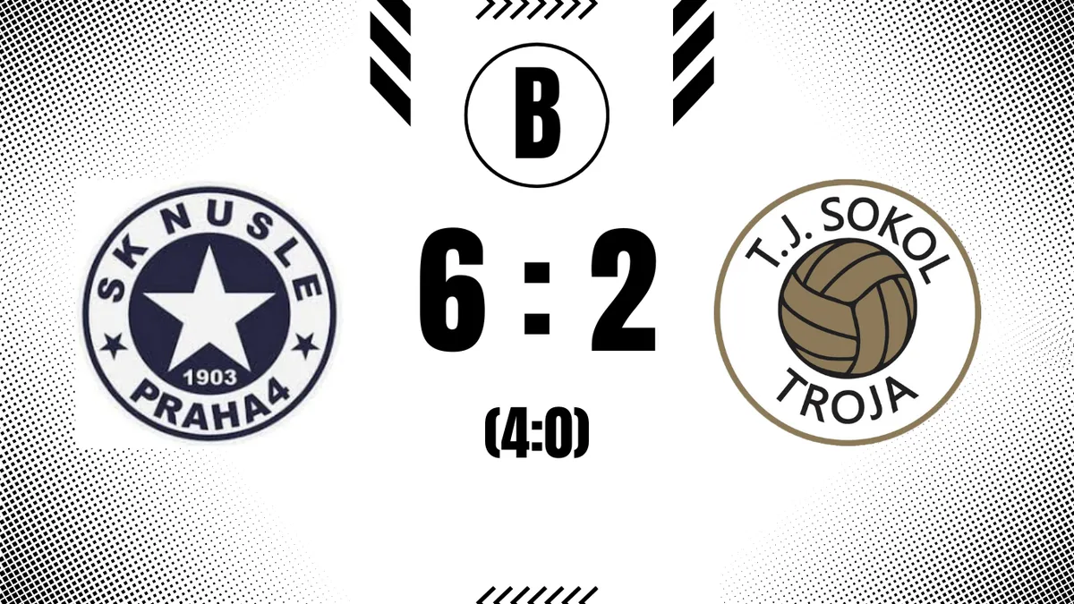 Trojské béčko v posledním kole padlos Nuslemi