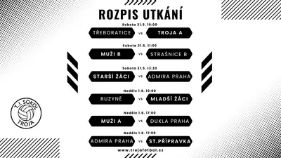 Rozpis 31.5. - 1.6.2025
