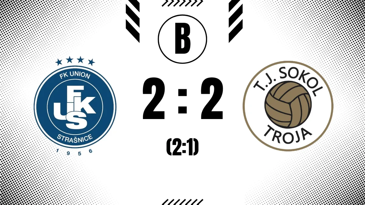 Troja B vydřela bod na hřišti Strašnic