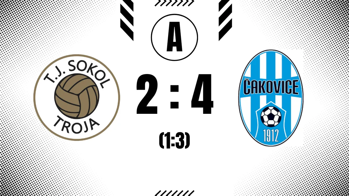 Ani doma se Troji nedaří. V dohrávce 6. kola nestačila na Čakovice