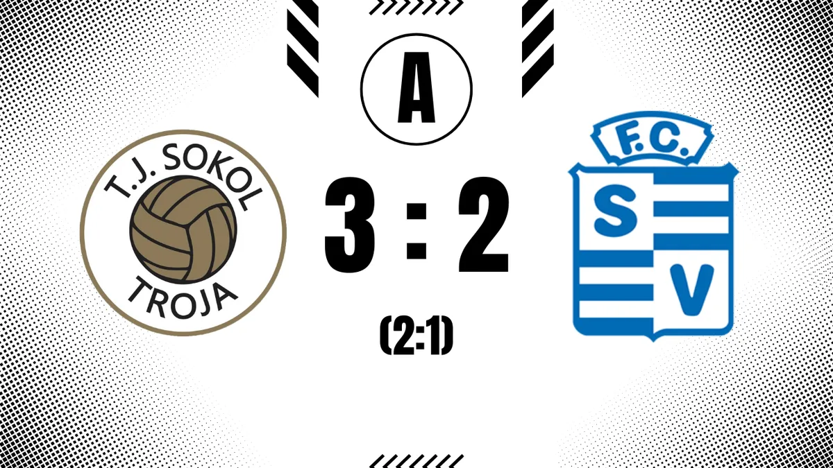 Troja těsně před koncem zápasu rozhodla o výhře nad Vyšehradem