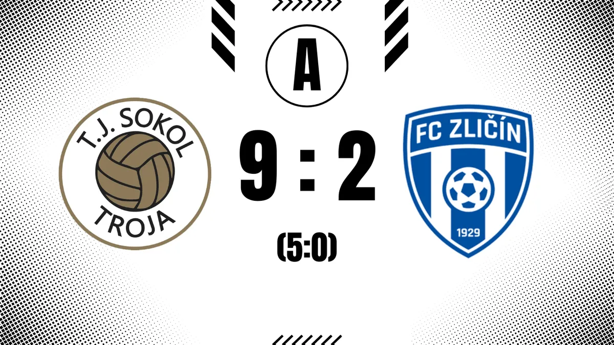 Gólová smršť v Troji! Zličín B odjel s porážkou 9:2.