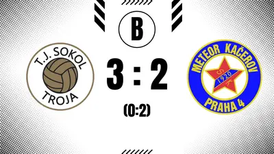 Troja B - Kačerov 3:2
