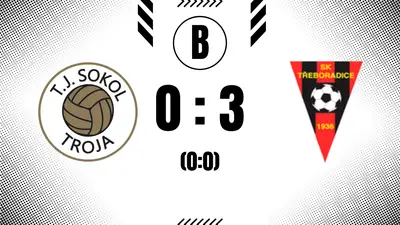 Troja B - Třeboradice B 0:3