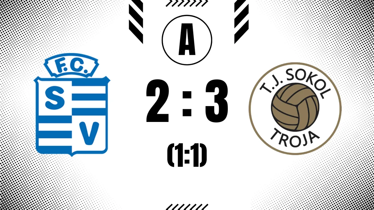 Cenná výhra z Vyšehradu. Troja zvítězila 2:3!